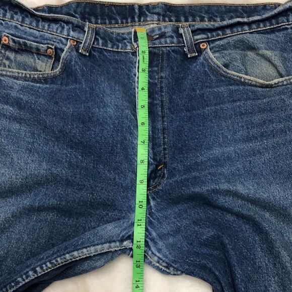 Vintage 1991 Levi’s 505 35x31 Made in USA Medium Wash Straight Leg Regular Fit - Picture 11 of 13